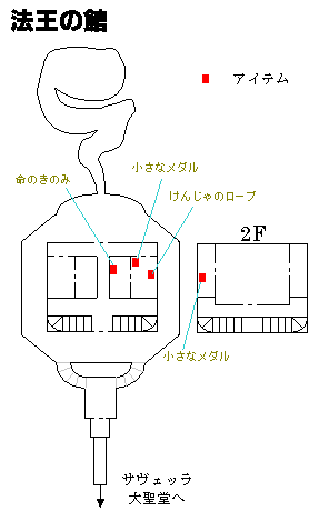 法王の館の地図